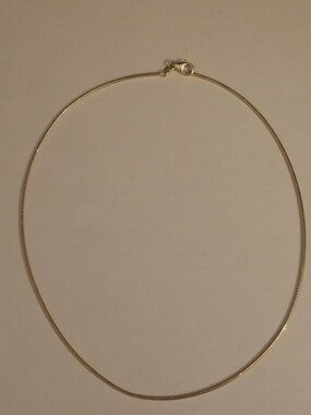 Gold Over Sterling Silver 16" Chain